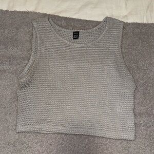 Waffle knit tank